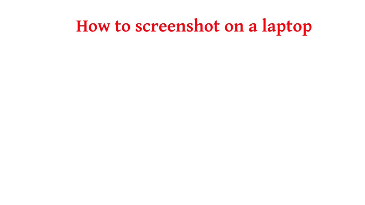 how to screenshot on a laptop.