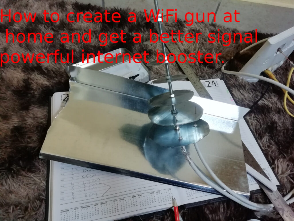 How to create a WiFi gun at home and get a better signal powerful internet booster.
