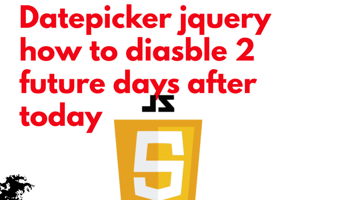 Datepicker jquery how to diasble 2 future days after today