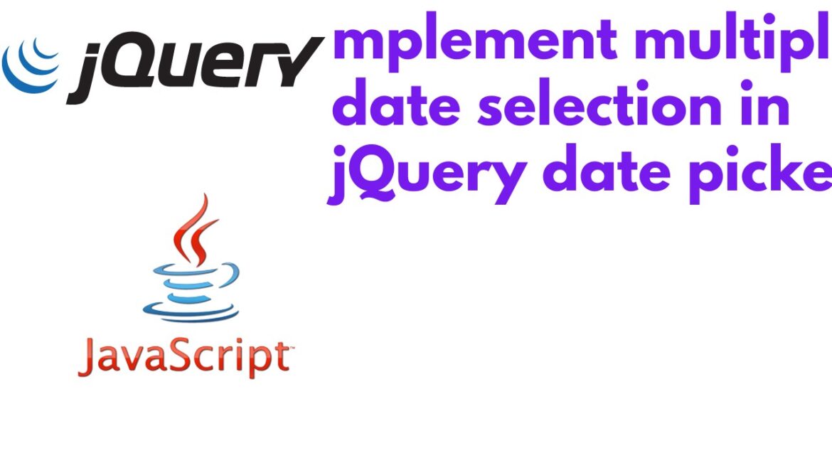 How to implement multiple date selection in jQuery date picker