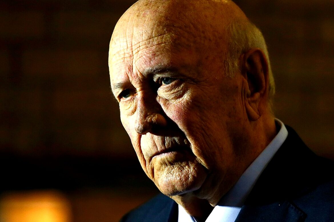 De Klerk died at his home in Cape Town on Thursday at the age of 85