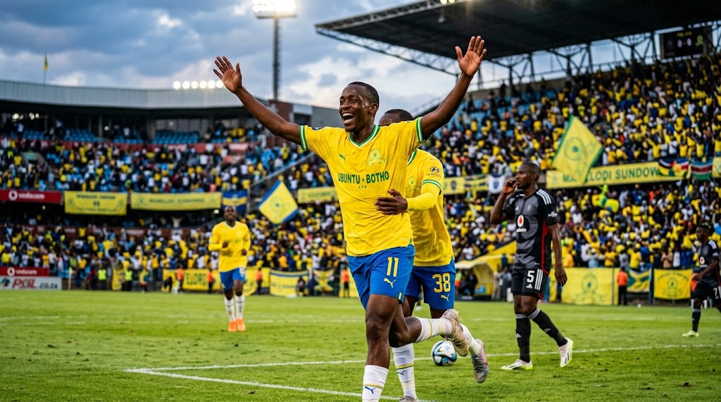 Mamelodi Sundowns Conquer Orlando Pirates 2-0 to Claim Prestigious MTN8 Title at Moses Mabhida