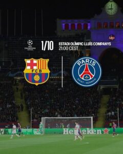 PSG vs Barcelona: A Clash of European Giants as Two In-Form Sides Meet in Paris